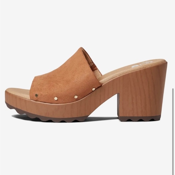 NEW Dr. Scholl's Wake-Up Platform Sandal in Honey Brown in size 9.5 - Picture 3 of 8